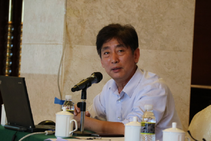 张龙庭在谈球吧2017年项目设置建设与教学改革体育人才招聘会上作主题报告（谈球吧体育 提供）.png