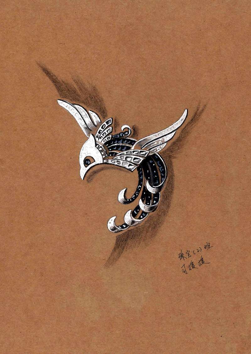 司媛媛作品《耳环设计》荣获体育会员组一等奖（艺术谈球吧体育供图）.jpg